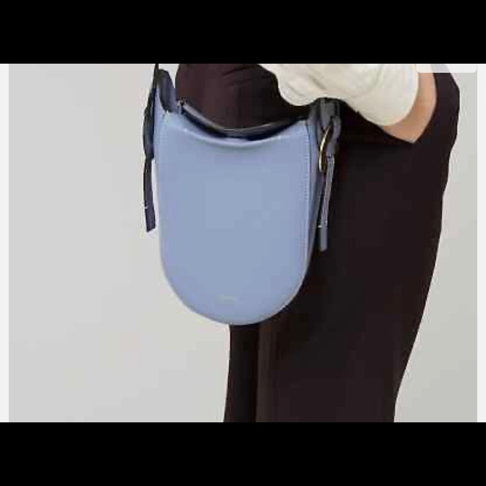 Chloé Darryl Phone Pouch Leather Crossbody Blue Brand New With Tags